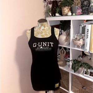 Vintage Embellished G-Unit Unisex Tank Top
